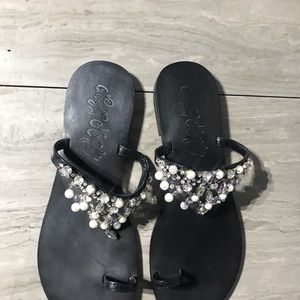 Naughty Monkey Sz 10 Tiara Rhinestone Sandals